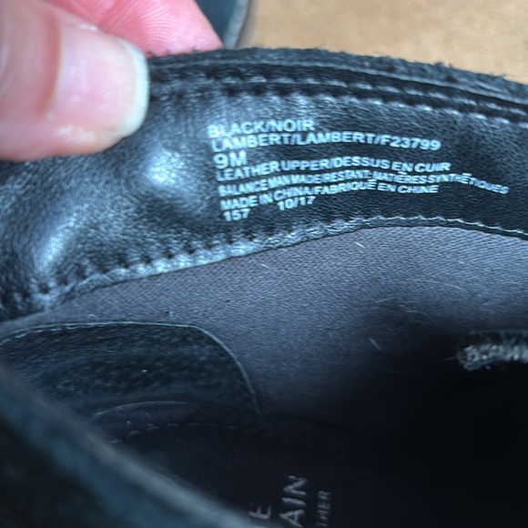 Black genuine suede booties. 9M “White Mountain”. Lace up. Good used condition. - Picture 6 of 7